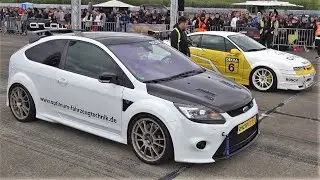 Opel Calibra vs Ford Focus RS - Drag Race