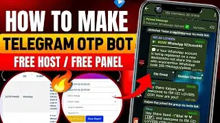 How To Make Telegram Otp Forwarding Bot Tutorial | Telegram Otp Bot Kaise Banaye Working 