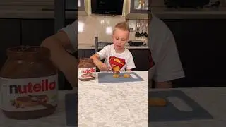 🤪Leo gobbled up cookies and Nutella very nicely🍪💁🏻‍♂️