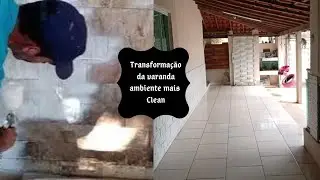 Transformação da nossa varanda| Como pintar pedras| Deixamos a varanda mais clara