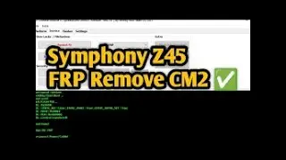Symphony Z45 Frp Remove Cm2spd2 One Click By Bismillah Telecom