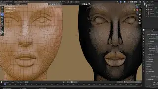High Poly to Low Poly in Blender. #3d #blender