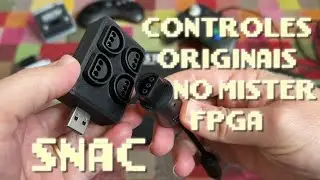 MiSTer FPGA SNAC COMO UTILIZAR CONTROLES ORIGINAIS RETRÔ TESTEI NO MEU MULTISYSTEM O DE NINTENDO 64!