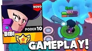 GAMEPLAY DA NOVA BRAWLER BIBI !! NOVAS SKINS E NOVOS MAPAS!!! - BRAWL STARS