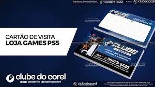 Cartão de Visita - Loja Games Jogos Playstation PS5 PS4 [CDR e PDF]