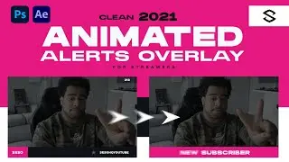 2021 Clean Animated Alerts Overlay For Streamers