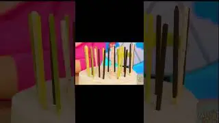 pastel con palitos dulces