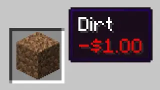Beating Minecraft But Every Block Costs $1.00