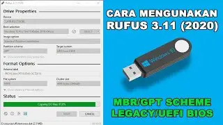 Cara Menggunakan Rufus 2020 | Membuat Bootable Flashdisk | GPT UEFI Bios