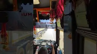 Bus Overtaking Video | A Bus Driver Overtaking The Cargo Trucks #shorts
