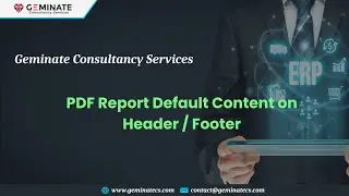 How to Set Default Content Like Text or Image on Header / Footer for PDF?  [ www.geminatecs.com ]
