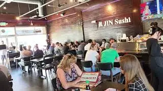 Lunch Crowd at our Fave Sushi Resto 5-27-22