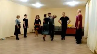 Новая русская кадриль. Линдрот. 1865 г. Фигура 4