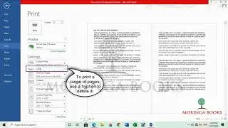 How to Print a Document in MS Word 2013 in Windows 10