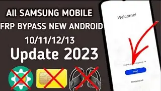 All Samsung FRP Bypass New Trick 2023 || Android 11 ,12 || Without Pc | Without Sim Pin Lock |