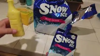 Korean Ice Cream unwrapping Lotte Snow Ice