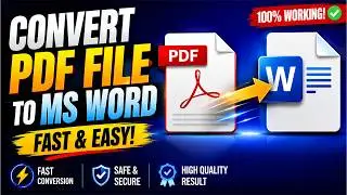 How to convert PDF to Word document