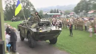 MILITARY PARADE IN DELYATYNA
