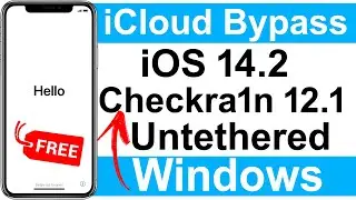 [Windows] FREE iCLOUD BYPASS UNTETHERED Checkra1n 12.1 iOS14/14.2/12.4.9|6s/6s+/7/7+/8/8+/X