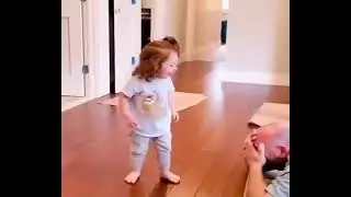 Dad and baby, the combination of silly and funny 🥰 // The Babies World // #Shorts