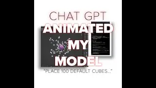 CHAT GPT ANIMATES MY 3D MODEL IN SECONDS! | AI AND BLENDER  TUTORIAL