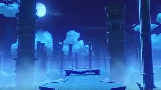Genshin Impact - Login menu music (Night) - 1 HOUR LOOP - HD VISUAL