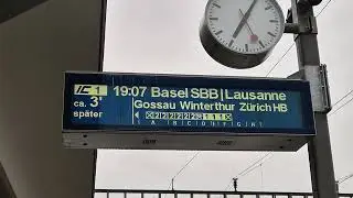 Ansage Einfahrt IC1 nach Basel SBB/Lausanne
