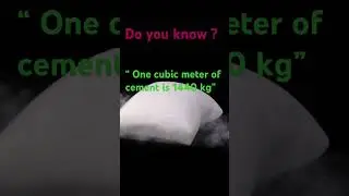 One cubic meter cement!!!