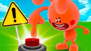 NÃO APERTE O BOTÃO, CUEIO !!! - Gameplay em Desenho Animado Roblox Vtuber Let's Play