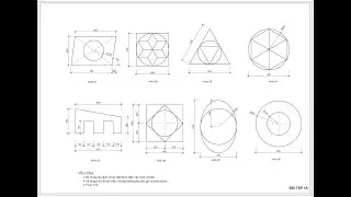 VĂN LANG  BÀI TẬP AUTOCAD 1A