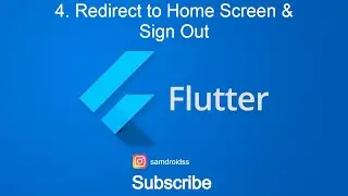 4.  Sign Out & Displaying Home Screen - Firebase - Flutter - FireStore (Coffee App)