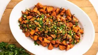 Roasted Carrots with Dates and Pistachios