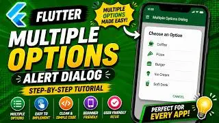 🧙🏼‍♂️  FLUTTER ANDROID -  🧙🏼‍♂️  MUTIPLE OPTIONS ALERT DIALOG ||  🧙🏼‍♂️ TUTORIAL