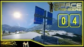Space Engineers Survival - Episode 4 - Sun Tracking Solar Panels I Have
