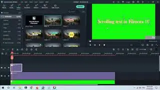 Scrolling Text Tutorial Filmora 10