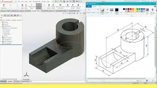SolidWorks Exercises for Beginners 1 | SolidWorks Part Modeling Practice Tutorial(Bengali)