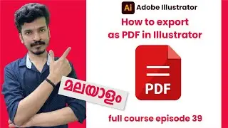 How to export as PDF in Adobe Illustrator | Adobe Illustrator Full Course EP 39