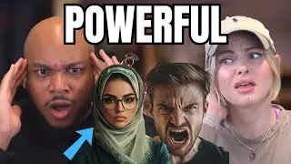 French Hijabi Destroys an Islamophobe on National TV - REACTION