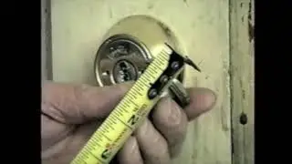 [07 04] Locksmith Training: Course 7 Part 4 Drilling & Bypassing Locks: Drilling Out Retainer Bolts
