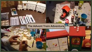 Hand-painted Advent Train | Marsha Makes