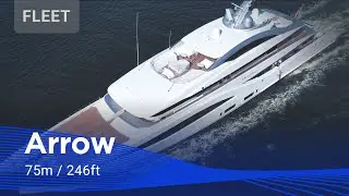 Maiden Voyage of 75m / 246ft Superyacht Arrow | Feadship