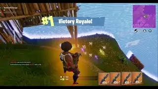 Fortnite Battle Royale Mini gun Win!!