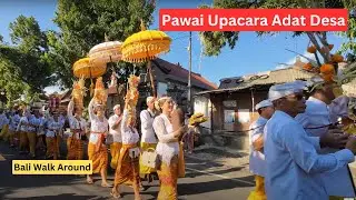 Iring-Iringan Upacara Adat Warga Desa Blahbatu Gianyar