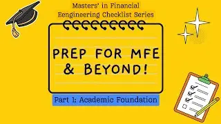 Pre-Arrival Prep for MFE- Academic Foundation (Episode 1)