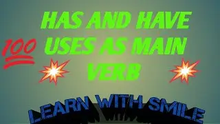 Use of has and have 