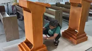 Making pulpit, pulpito, ambo design