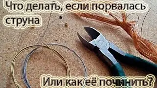 Что делать, если порвалась струна или как её починить?