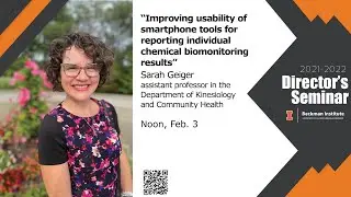 Beckman Director’s Seminar: Sarah Geiger