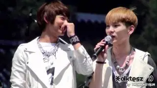[Fancam] 110528 SHINee greeting international fan (MINKEY Focus) @ Walking Festival