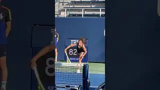 NYC US OPEN Qualifying games on!! #nyc #shorts #usopen #tennis #usopen2024 #selenajanicijevic #live